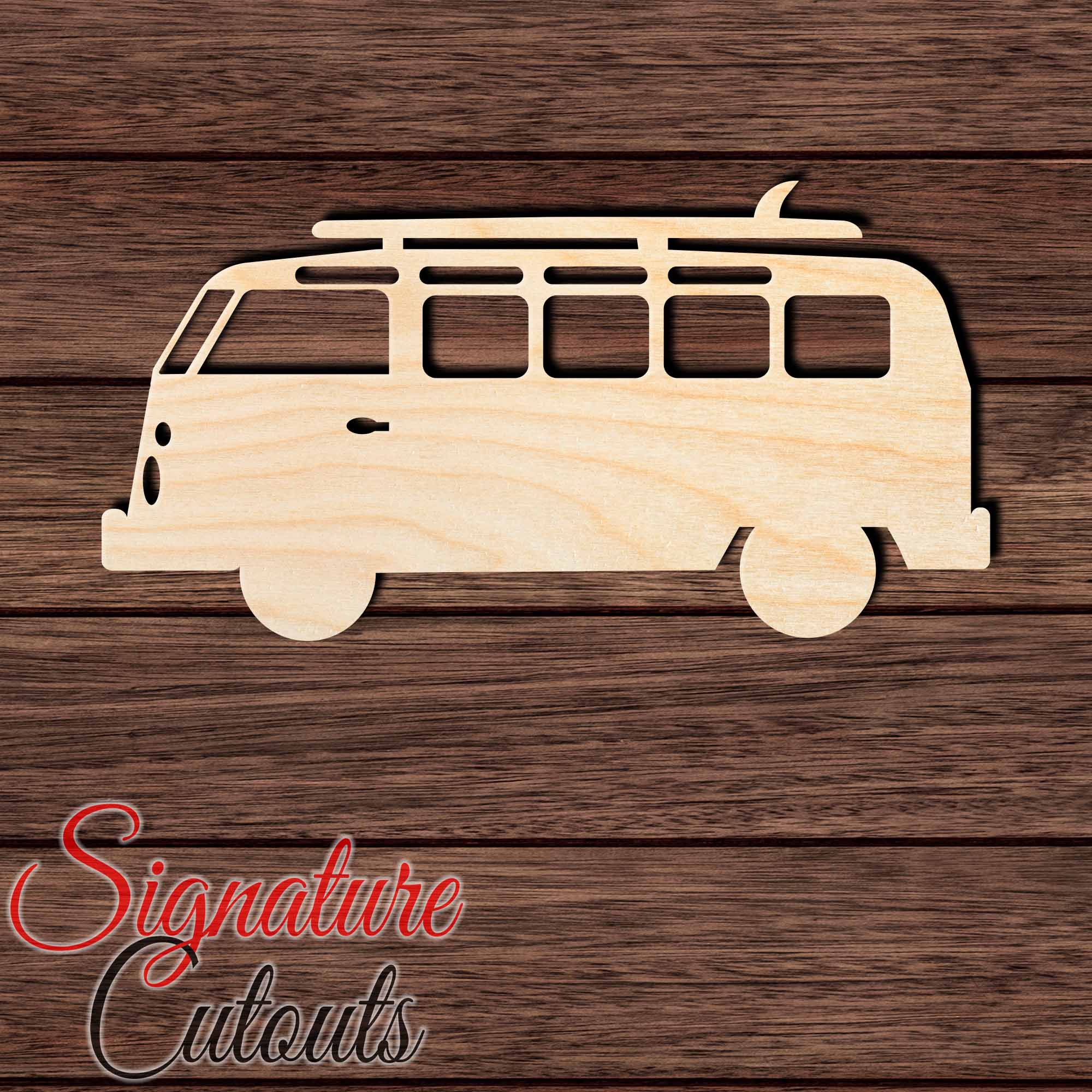 Beach Bus Shape Cutout - Signature Cutouts