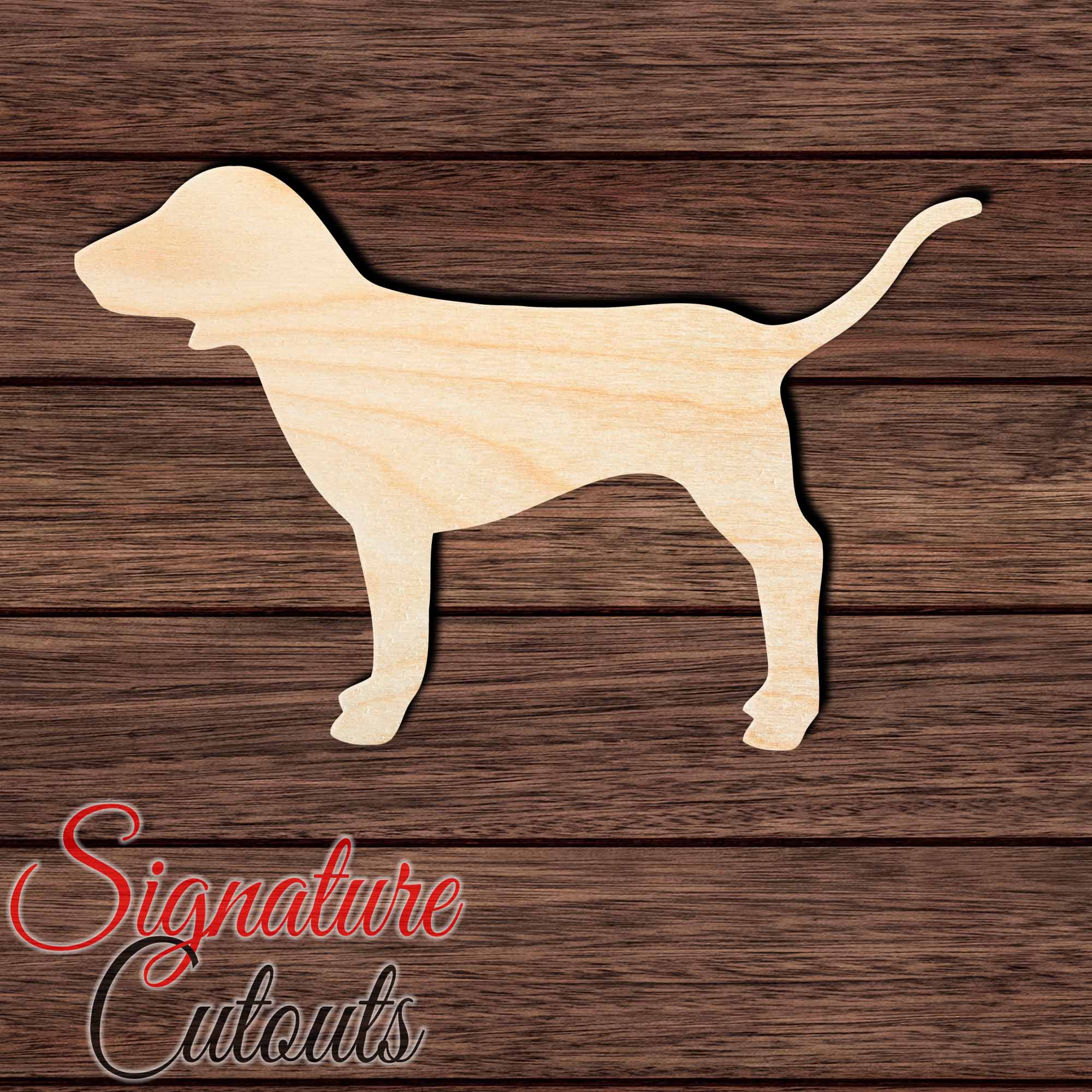Beagle 002 Shape Cutout in Wood, Acrylic or Acrylic Mirror - Signature Cutouts