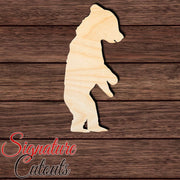 Bear 007 Shape Cutout in Wood, Acrylic or Acrylic Mirror - Signature Cutouts