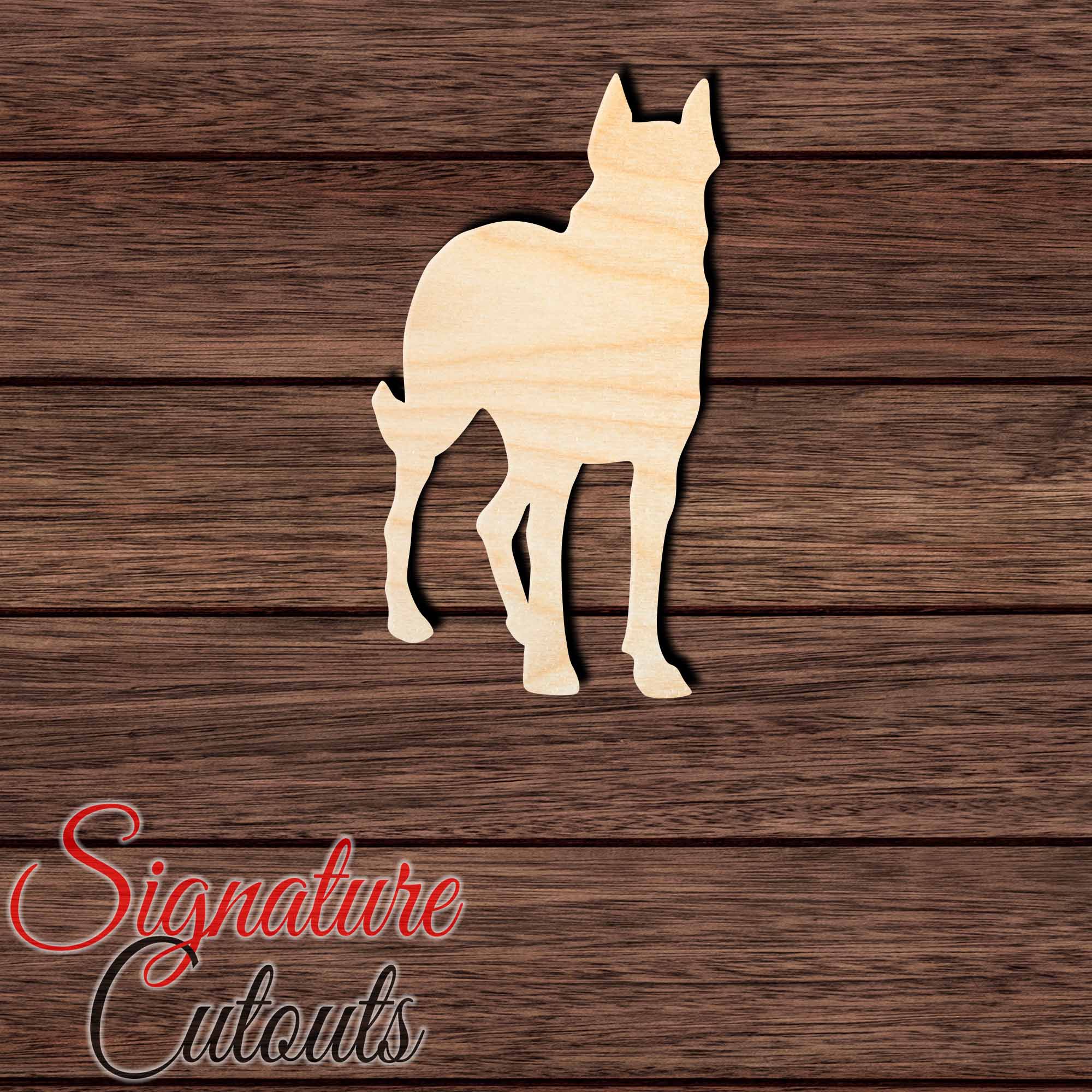 Beauceron 004 Shape Cutout in Wood, Acrylic or Acrylic Mirror - Signature Cutouts