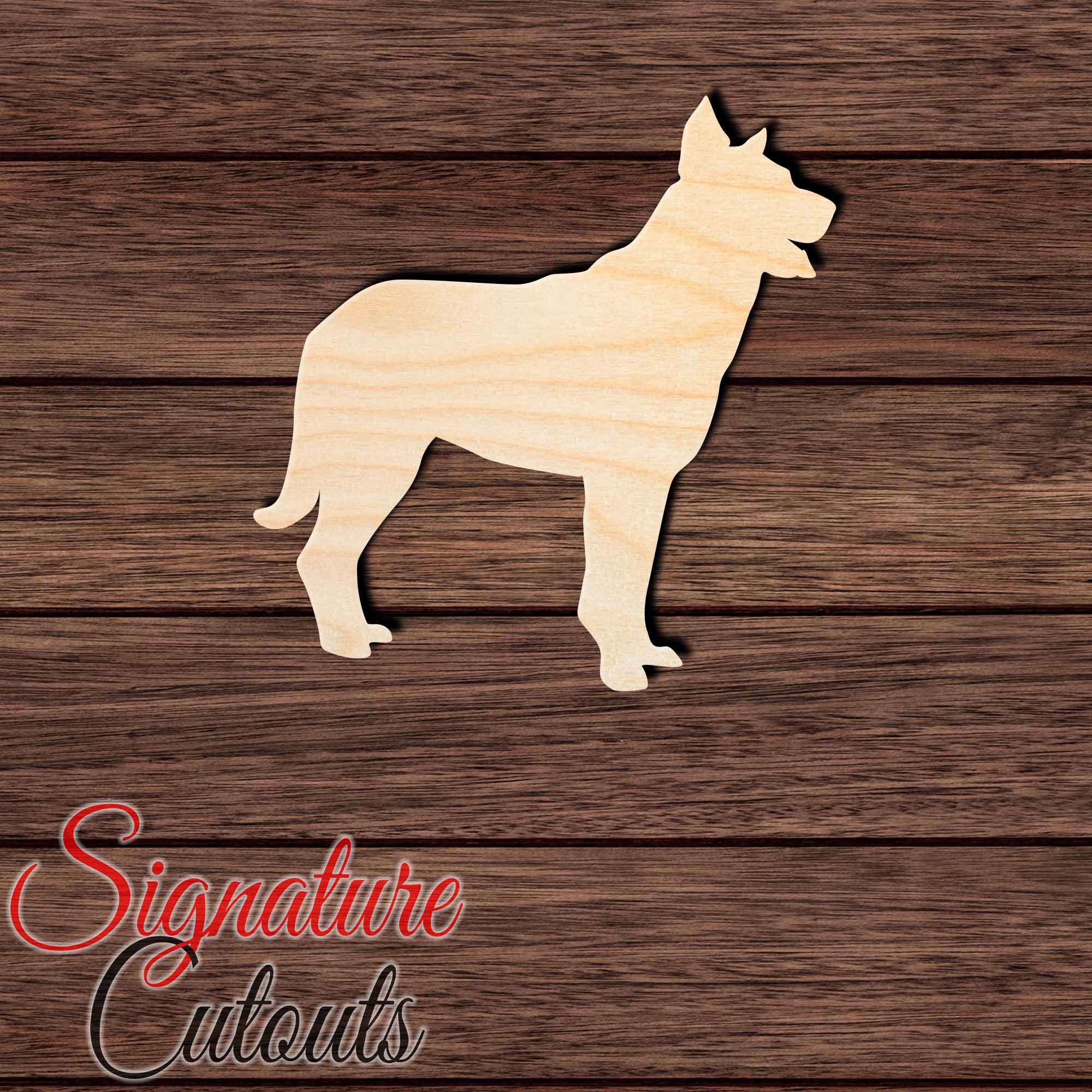 Beauceron 007 Shape Cutout in Wood, Acrylic or Acrylic Mirror - Signature Cutouts