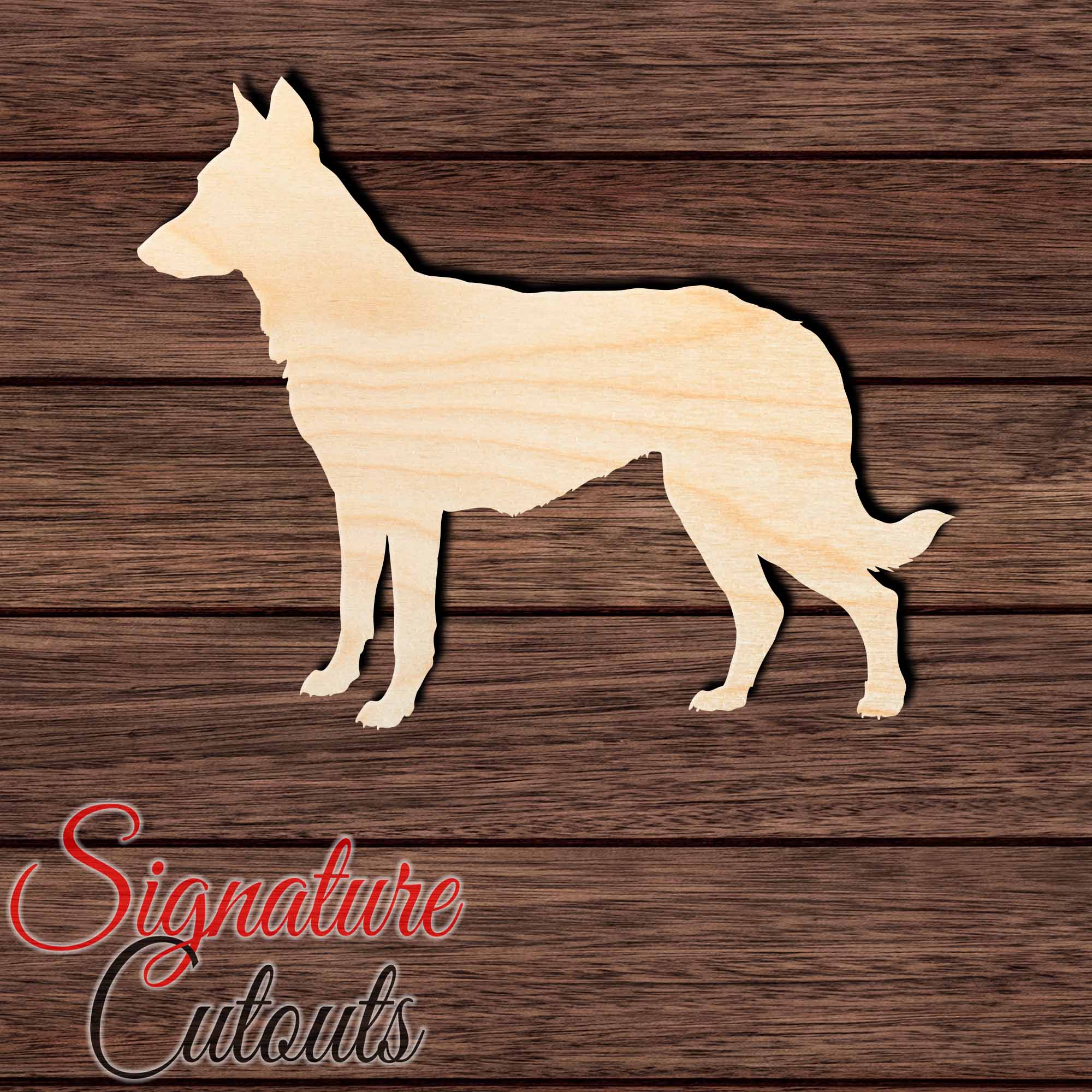 Beauceron Shepherd Shape Cutout in Wood, Acrylic or Acrylic Mirror - Signature Cutouts
