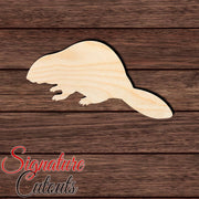 Beaver 002 Shape Cutout in Wood, Acrylic or Acrylic Mirror - Signature Cutouts