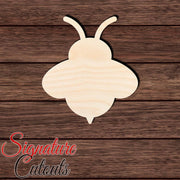 Bee 001 Solid Shape Cutout in Wood, Acrylic or Acrylic Mirror - Signature Cutouts