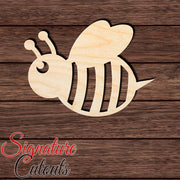 Bee 005 Shape Cutout in Wood, Acrylic or Acrylic Mirror - Signature Cutouts