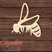 Bee 007 Shape Cutout in Wood, Acrylic or Acrylic Mirror - Signature Cutouts