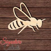Bee 008 Shape Cutout in Wood, Acrylic or Acrylic Mirror - Signature Cutouts