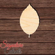 Beech Leaf 001 Shape Cutout in Wood, Acrylic or Acrylic Mirror - Signature Cutouts