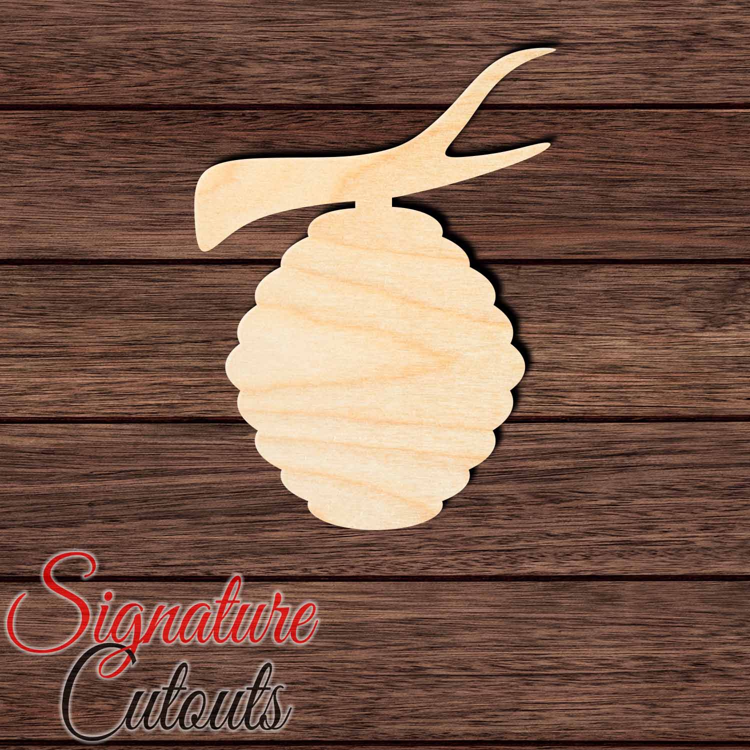 Beehive 003 Shape Cutout in Wood, Acrylic or Acrylic Mirror - Signature Cutouts