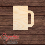 Beer Mug 001 Shape Cutout in Wood, Acrylic or Acrylic Mirror - Signature Cutouts