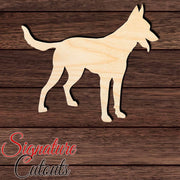 Belgian Malinois Shape Cutout in Wood, Acrylic or Acrylic Mirror - Signature Cutouts