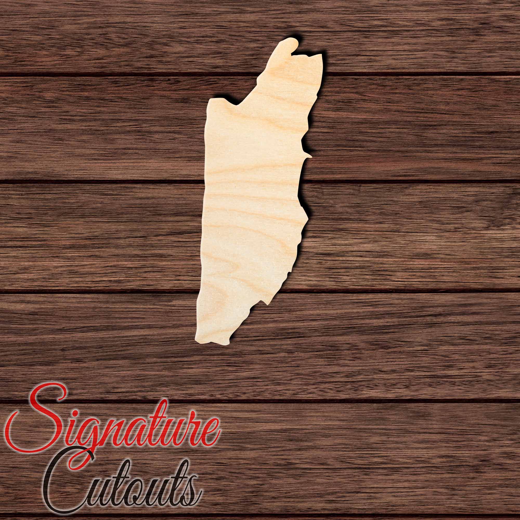 Belize Shape Cutout in Wood, Acrylic or Acrylic Mirror - Signature Cutouts