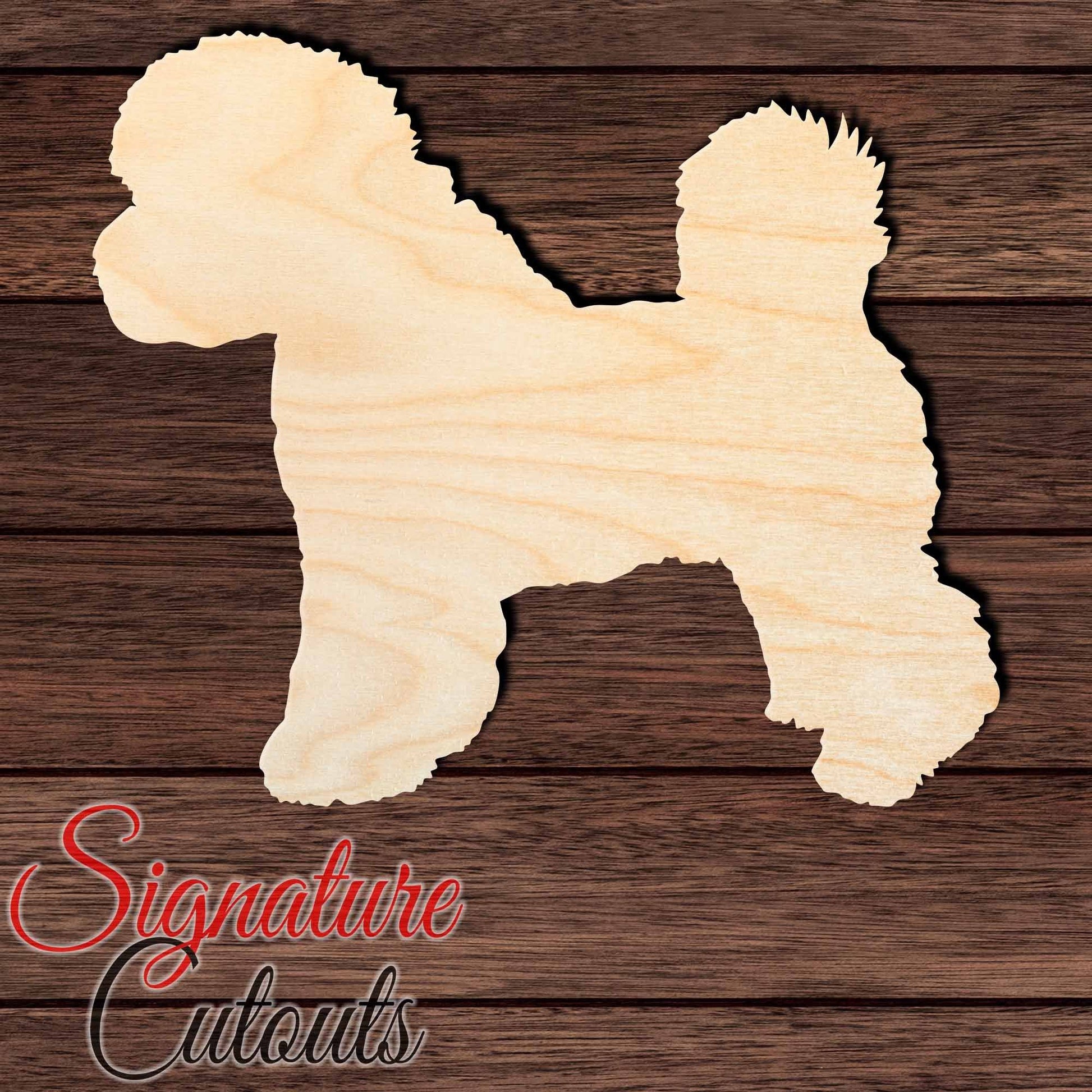 Bichon Frise 002 Shape Cutout in Wood, Acrylic or Acrylic Mirror - Signature Cutouts