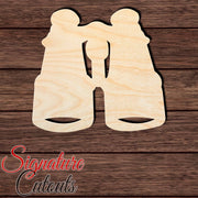Binoculars 001 Shape Cutout in Wood, Acrylic or Acrylic Mirror - Signature Cutouts