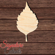 Birch Leaf 001 Shape Cutout in Wood, Acrylic or Acrylic Mirror - Signature Cutouts