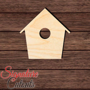 Bird House 001 Shape Cutout in Wood, Acrylic or Acrylic Mirror - Signature Cutouts