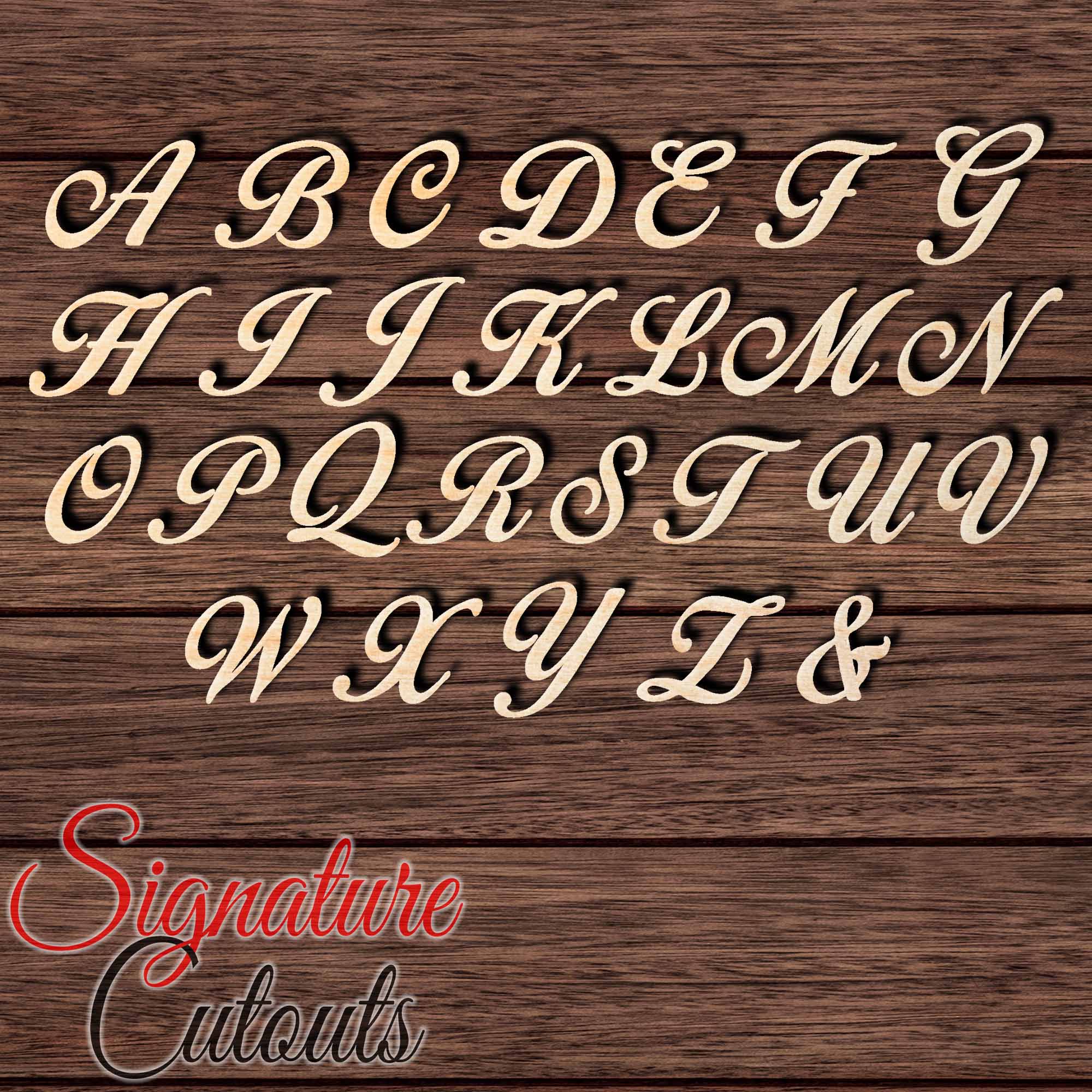 Bird of Paradise Letter Shape Cutout - Sold by the Letter • Measured by Height - Signature Cutouts