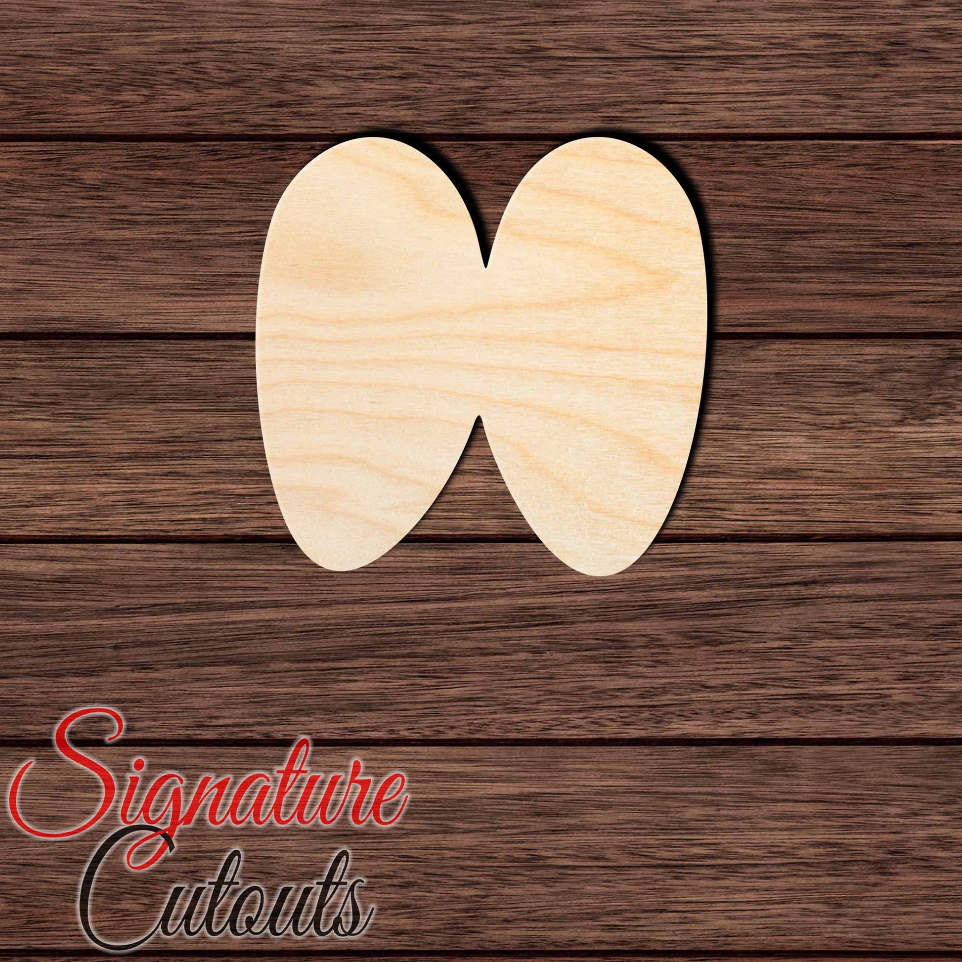 Bison Track Shape Cutout in Wood, Acrylic or Acrylic Mirror - Signature Cutouts