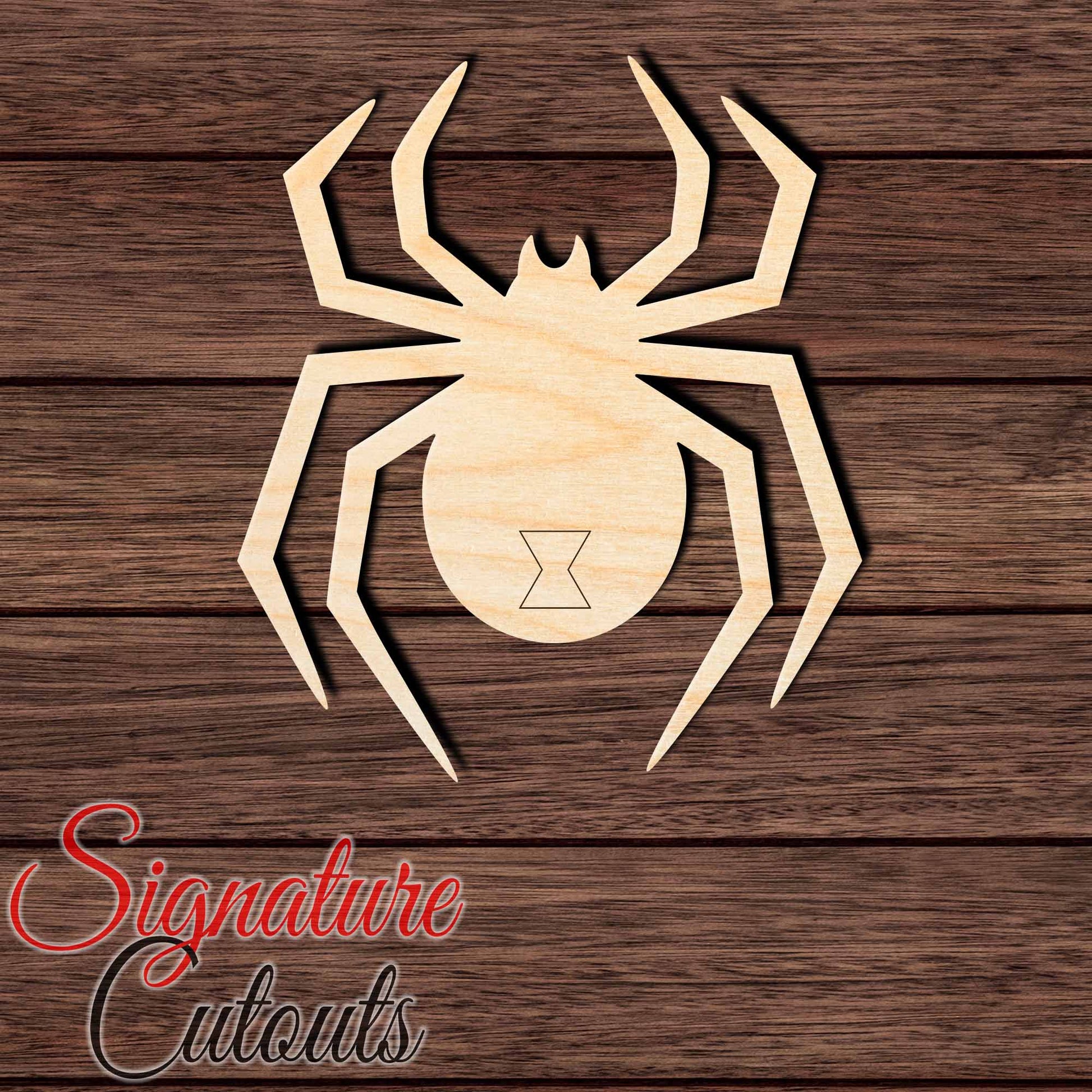 Black Widow 001 Shape Cutout in Wood Craft Shapes & Bases Signature Cutouts 