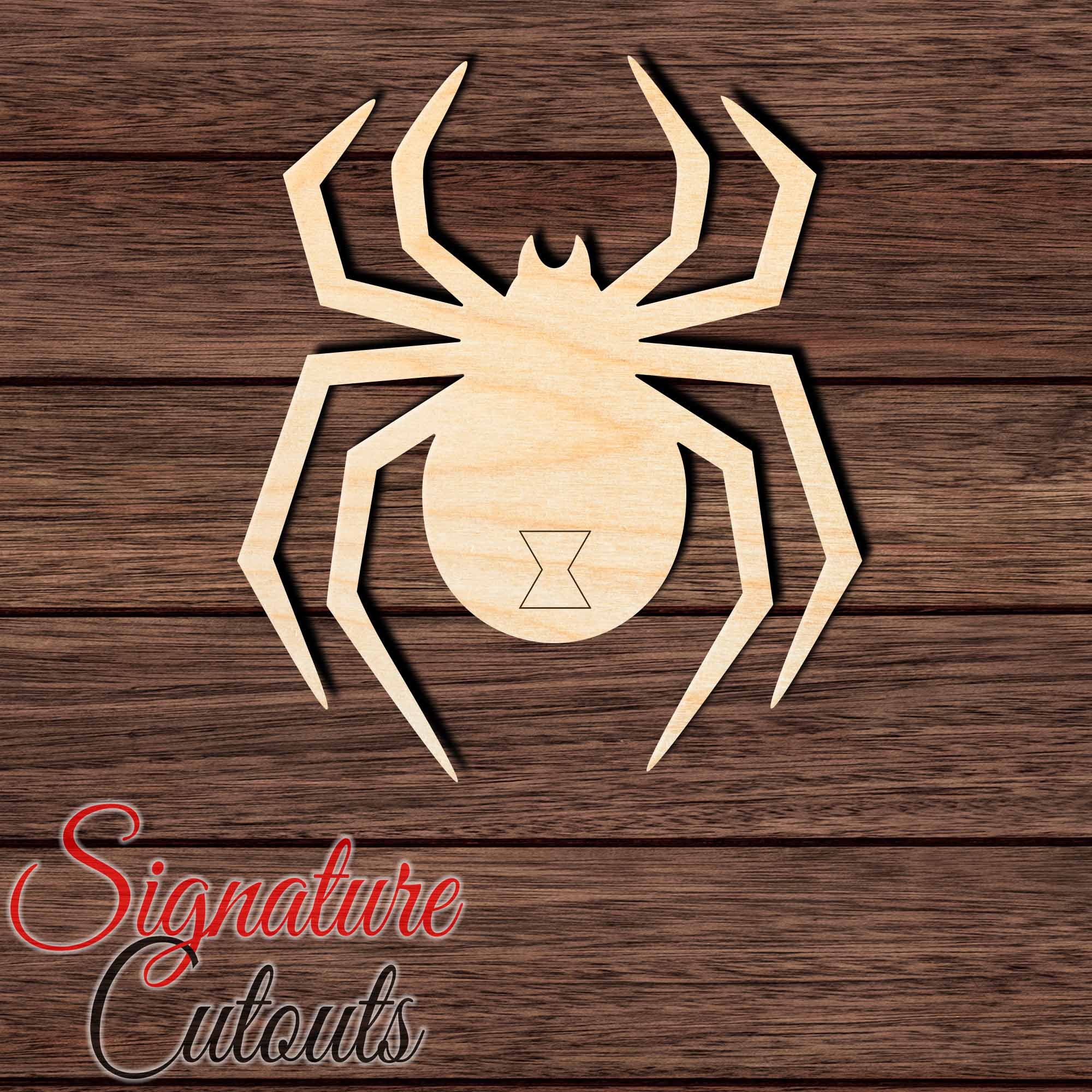 Black Widow 001 Shape Cutout in Wood Craft Shapes & Bases Signature Cutouts 