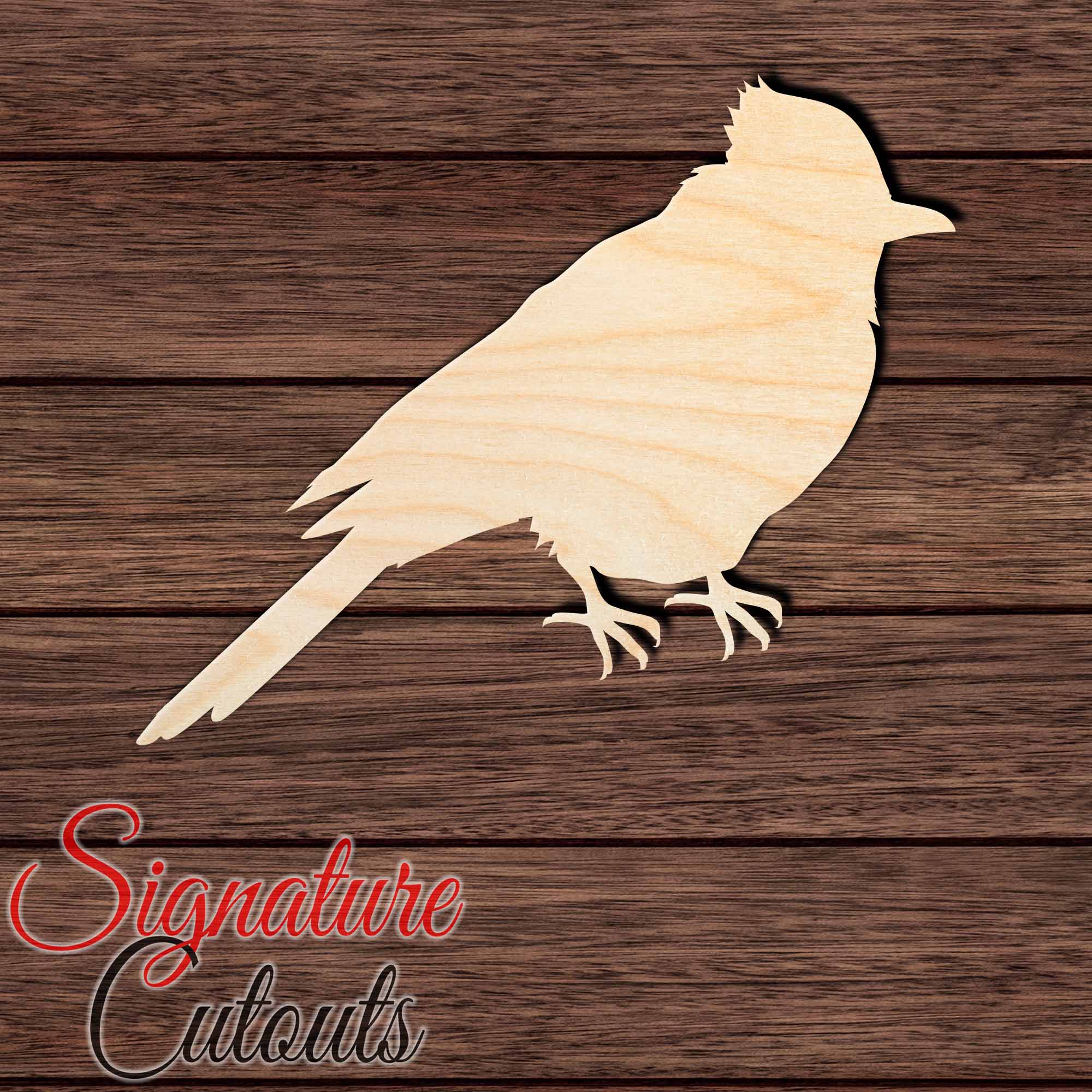 Blue Jay Shape Cutout in Wood Craft Shapes & Bases Signature Cutouts 