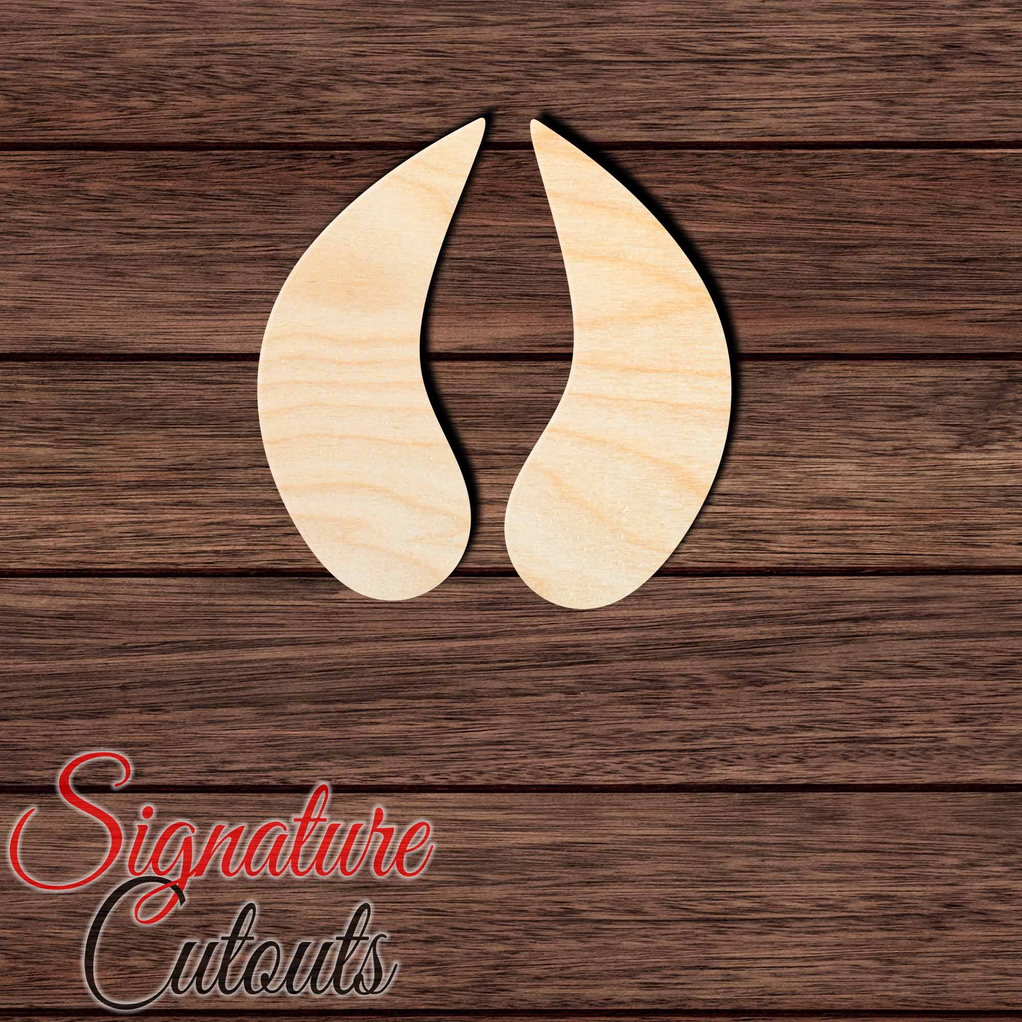 Boar Track Shape Cutout in Wood, Acrylic or Acrylic Mirror - Signature Cutouts