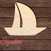 Boat 001 Shape Cutout in Wood, Acrylic or Acrylic Mirror - Signature Cutouts