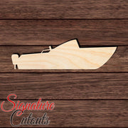 Boat 003 Shape Cutout in Wood, Acrylic or Acrylic Mirror - Signature Cutouts