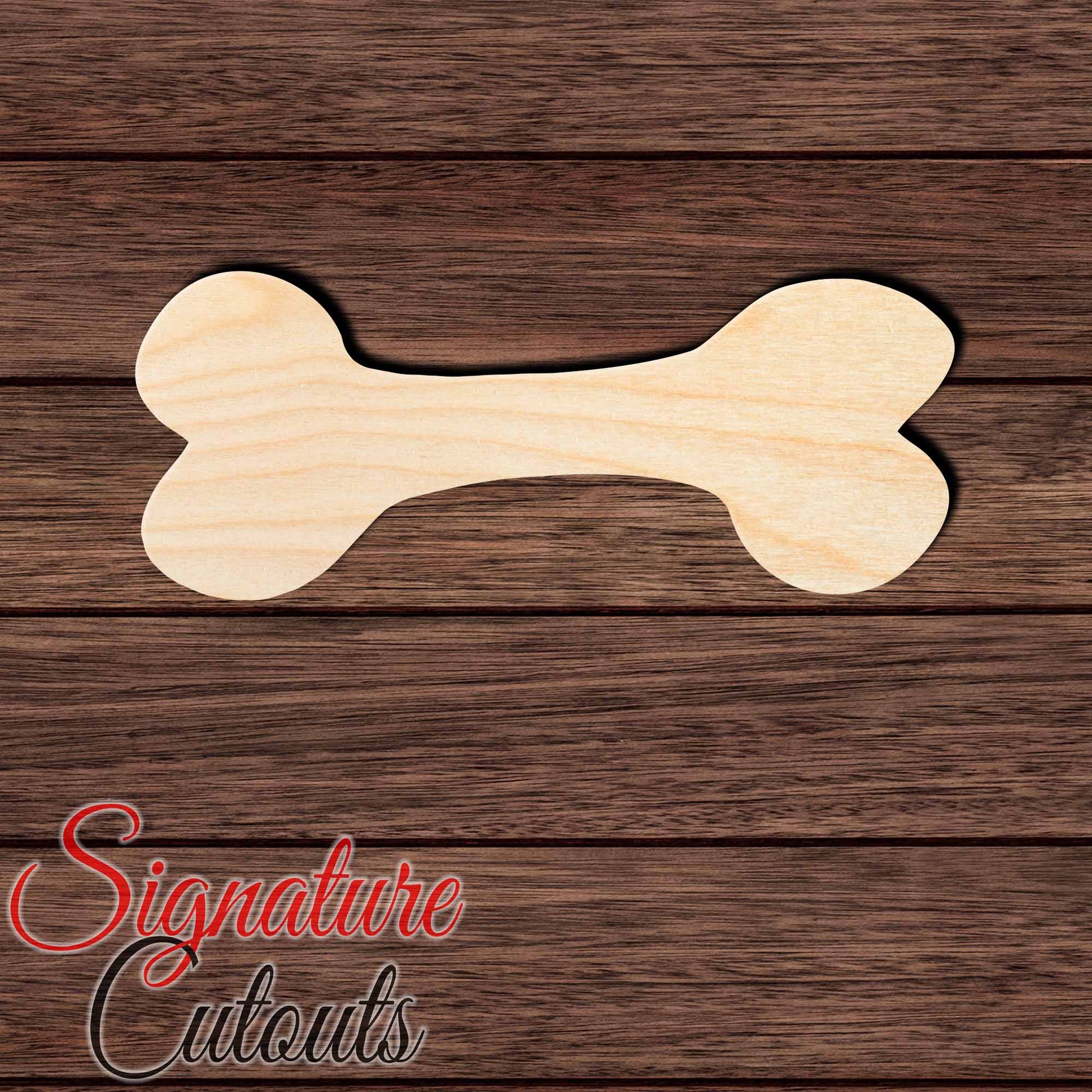 Bone 001 Shape Cutout in Wood, Acrylic or Acrylic Mirror - Signature Cutouts