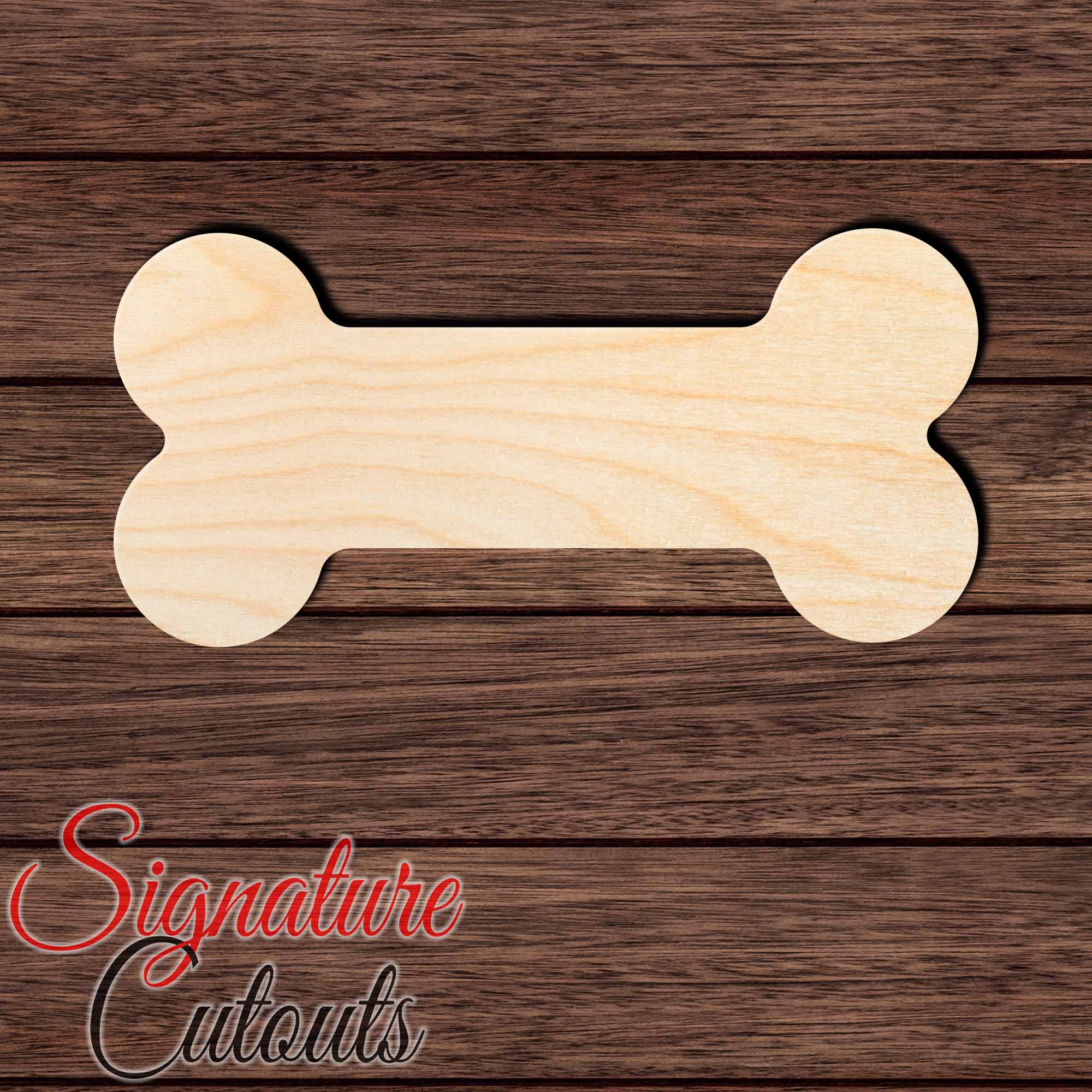 Bone 004 Shape Cutout in Wood, Acrylic or Acrylic Mirror - Signature Cutouts
