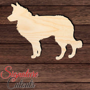 Border Collie Shape Cutout in Wood, Acrylic or Acrylic Mirror - Signature Cutouts