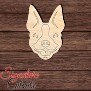 Boston Terrier Head 001 - Paint by Line Shape Cutout in Wood, Acrylic or Acrylic Mirror - Signature Cutouts