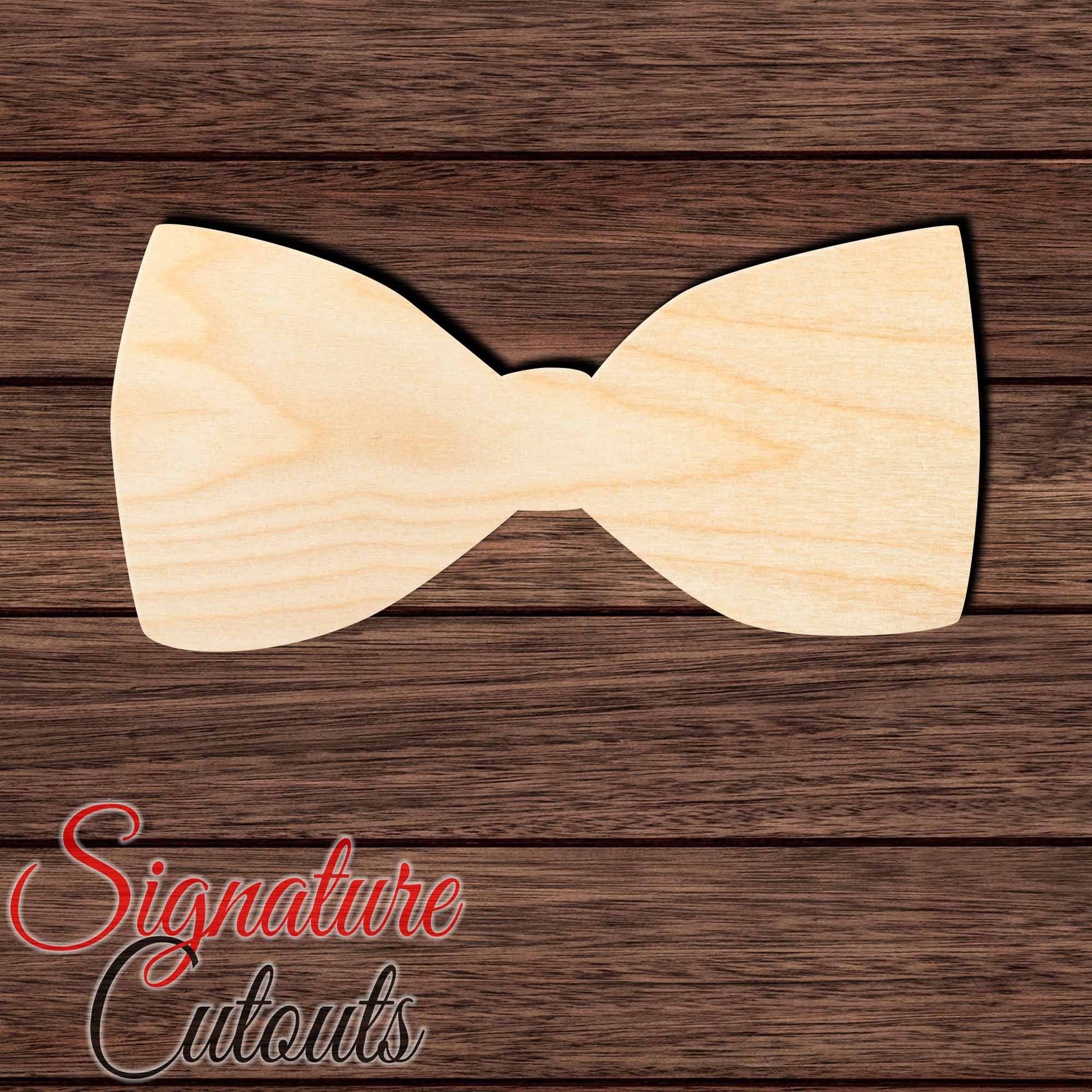 Bow 004 Shape Cutout in Wood, Acrylic or Acrylic Mirror - Signature Cutouts