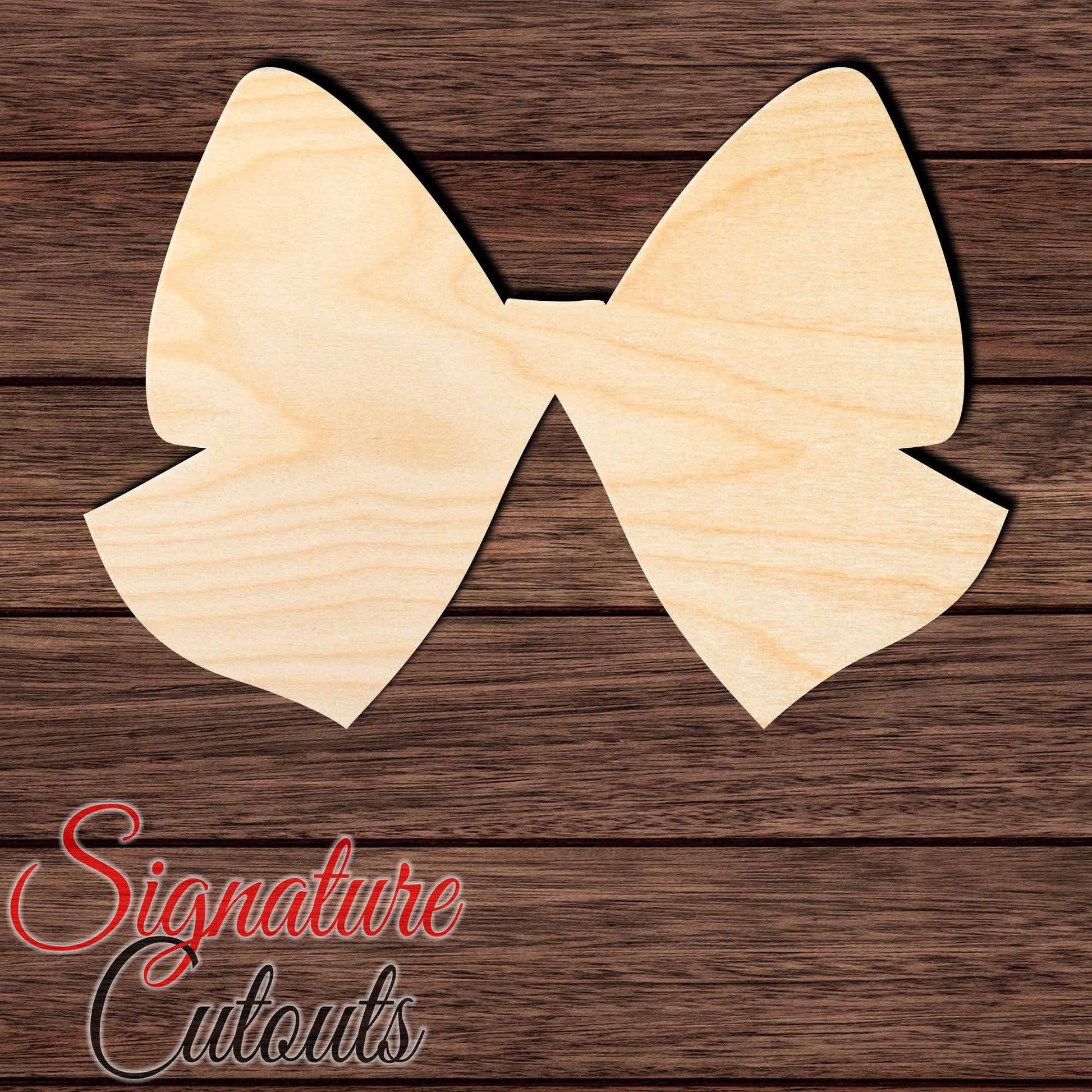 Bow 006 Shape Cutout in Wood, Acrylic or Acrylic Mirror - Signature Cutouts