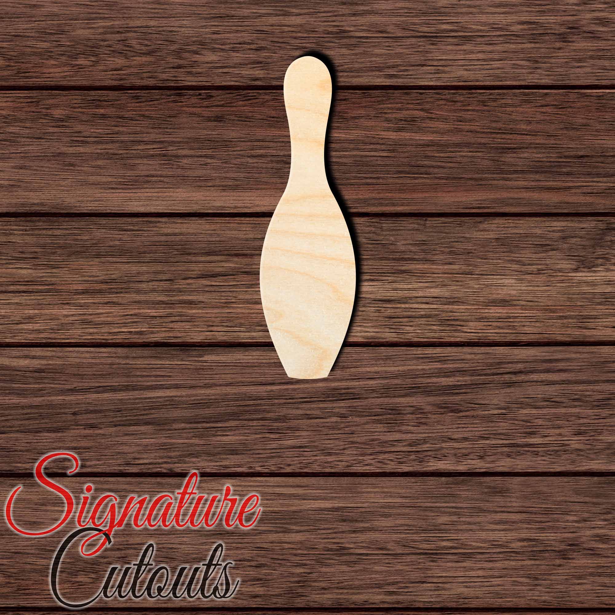 Bowling Pin 001 Shape Cutout in Wood, Acrylic or Acrylic Mirror - Signature Cutouts
