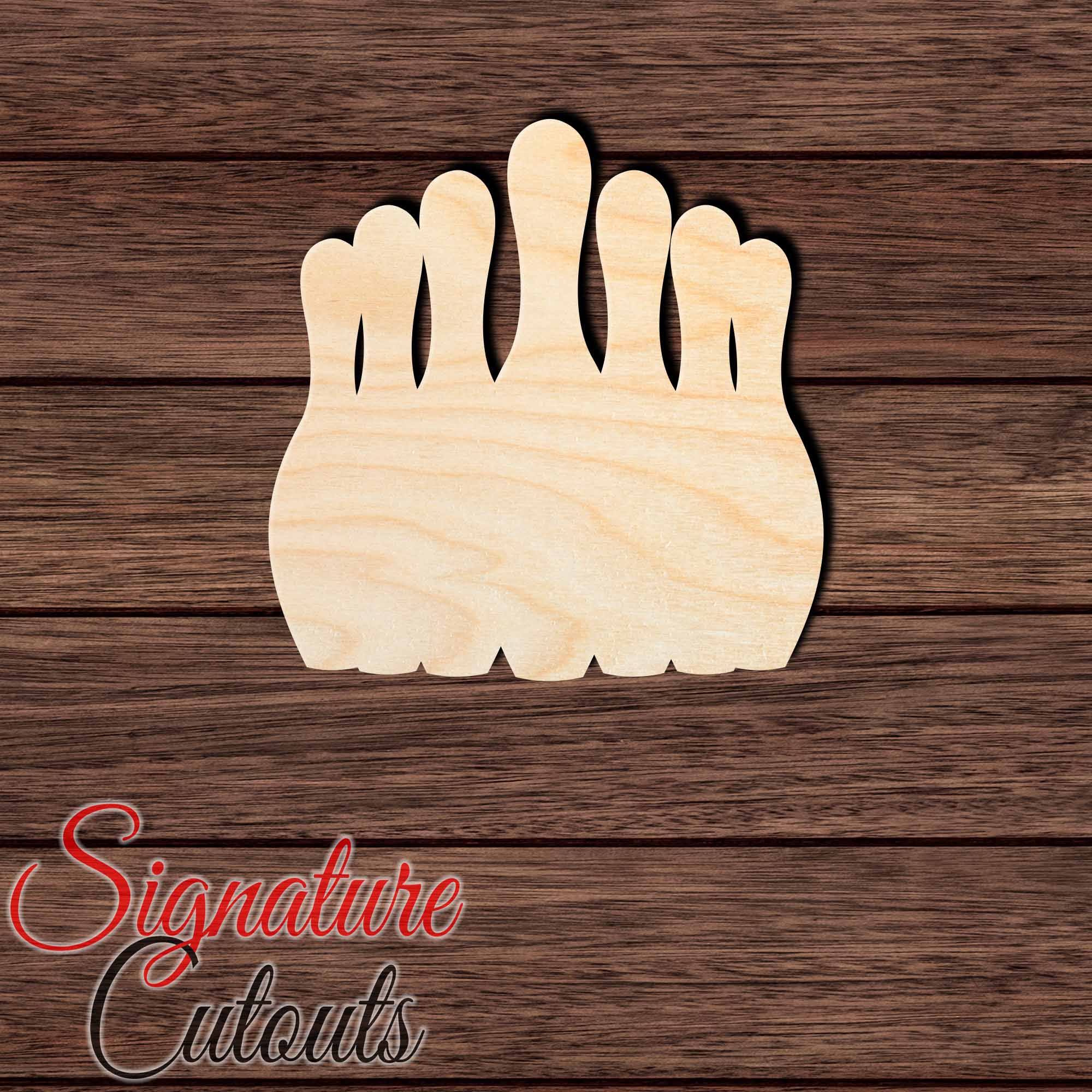 Bowling Pins 002 Shape Cutout in Wood, Acrylic or Acrylic Mirror - Signature Cutouts