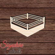 Boxing Ring Shape Cutout in Wood, Acrylic or Acrylic Mirror - Signature Cutouts