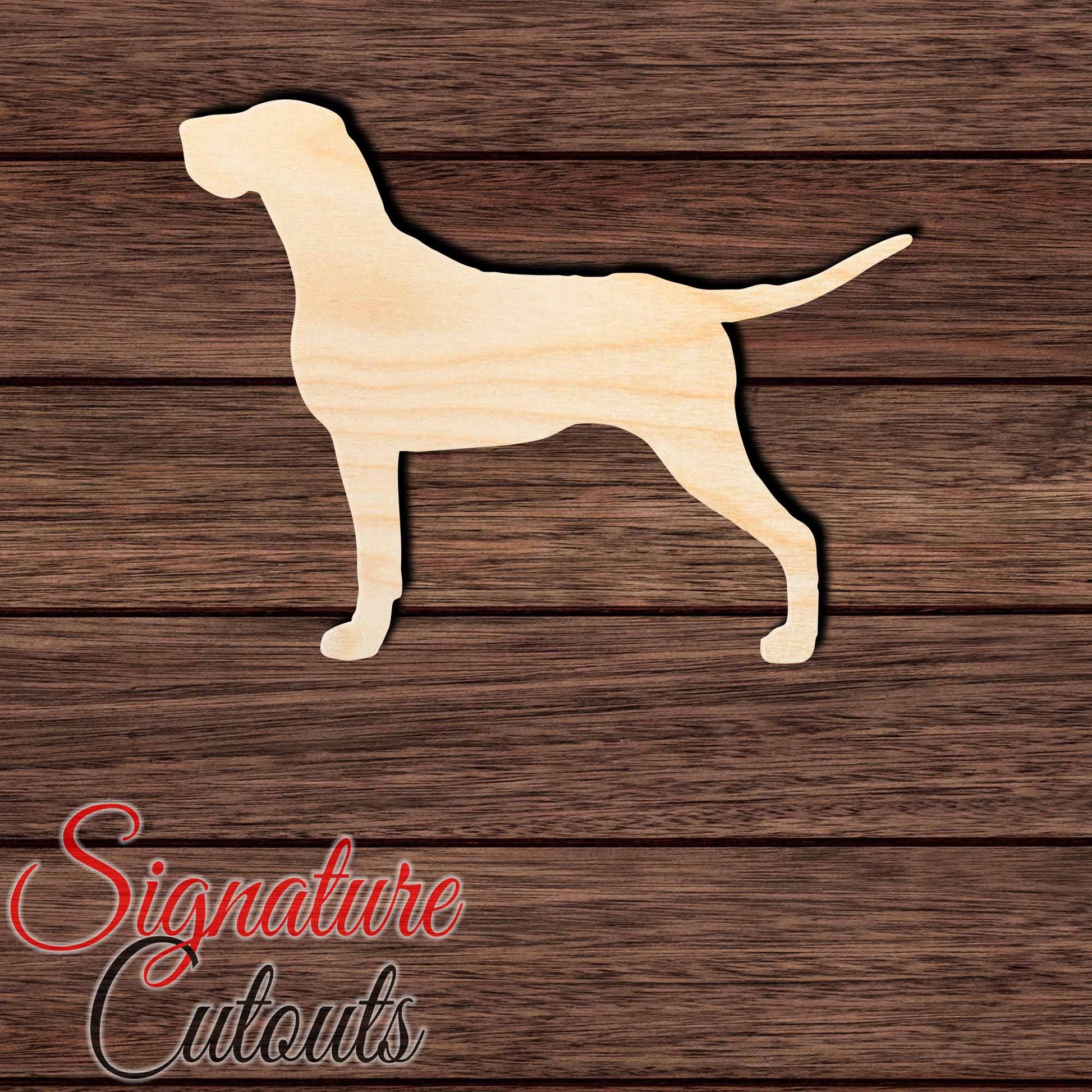 Bracco Italiano 003 Shape Cutout in Wood, Acrylic or Acrylic Mirror - Signature Cutouts