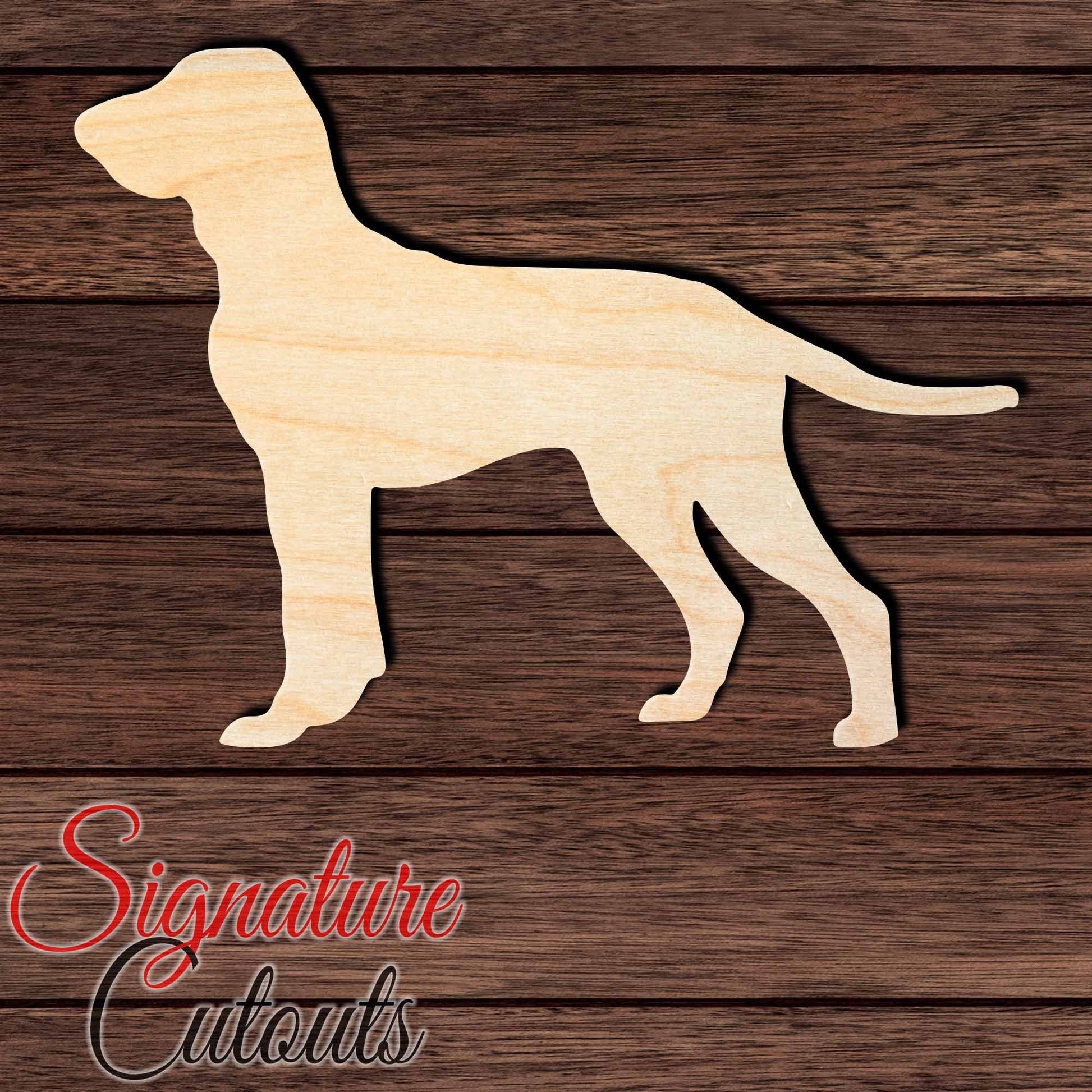 Bracco Italiano 001 Shape Cutout in Wood, Acrylic or Acrylic Mirror - Signature Cutouts