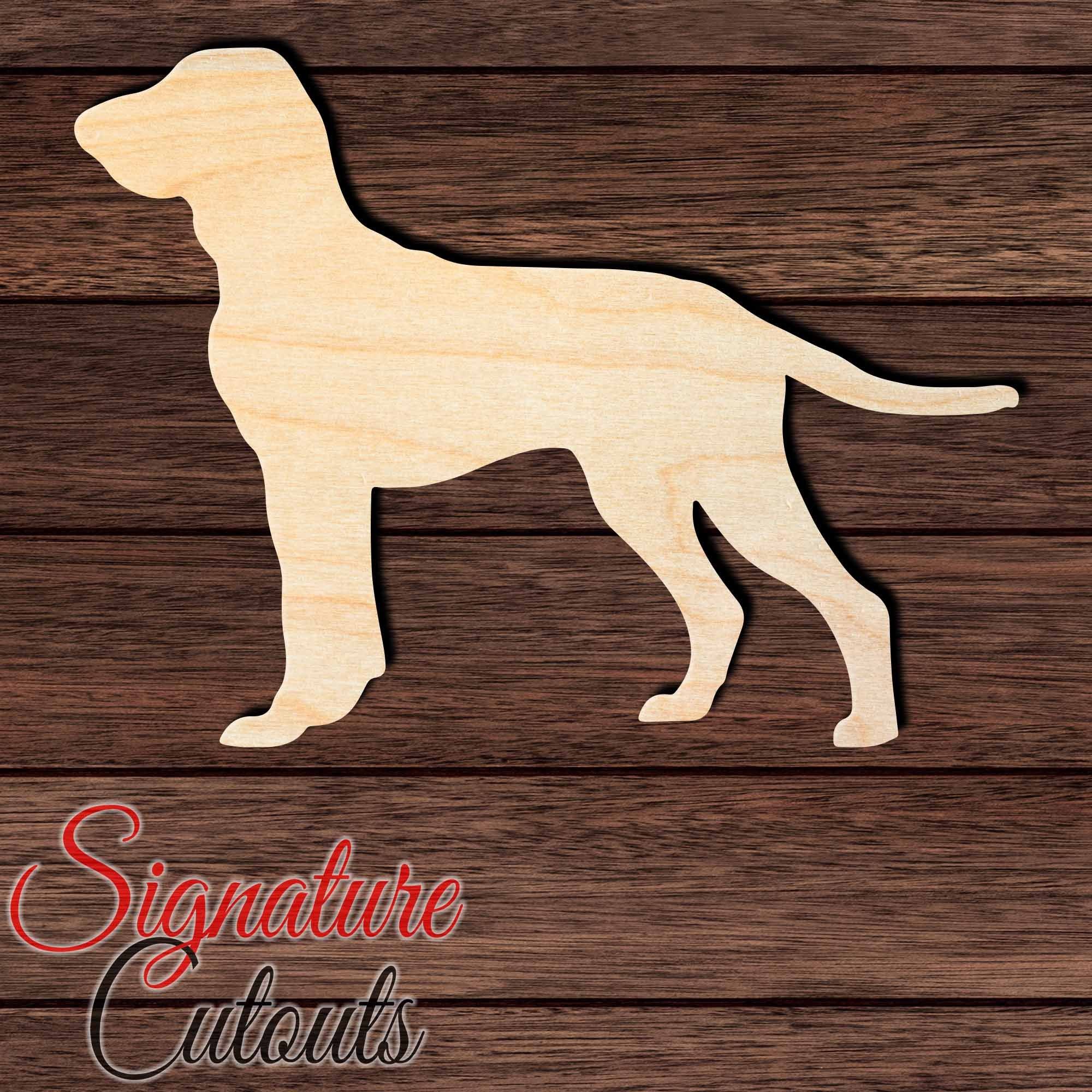 Bracco Italiano 001 Shape Cutout in Wood, Acrylic or Acrylic Mirror - Signature Cutouts