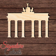 Brandenburg Gate Shape Cutout in Wood, Acrylic or Acrylic Mirror Craft Shapes & Bases Signature Cutouts 
