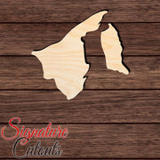 Brunei Shape Cutout in Wood, Acrylic or Acrylic Mirror - Signature Cutouts