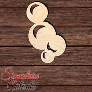 Bubbles 001 Shape Cutout in Wood, Acrylic or Acrylic Mirror - Signature Cutouts