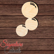 Bubbles 002 Shape Cutout in Wood, Acrylic or Acrylic Mirror - Signature Cutouts