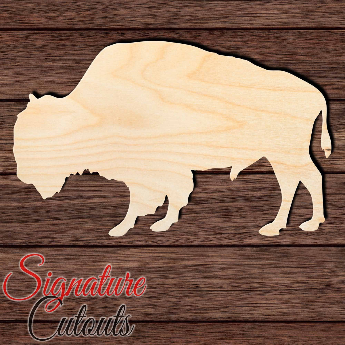 Bison Shape Buffalo Bison 001 Shape Cutout – Signature Custom Works