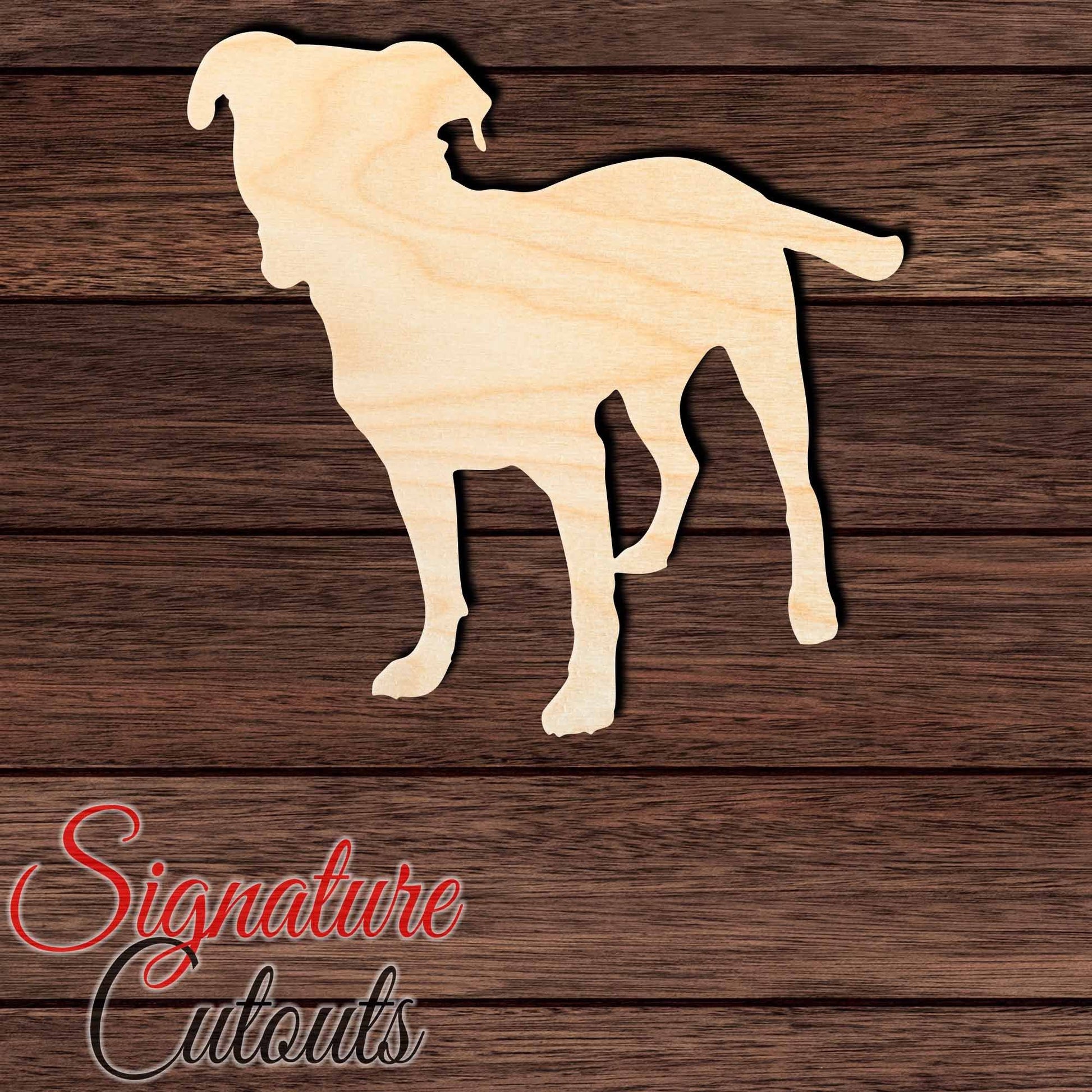 Bull Boxer Shape Cutout in Wood, Acrylic or Acrylic Mirror - Signature Cutouts
