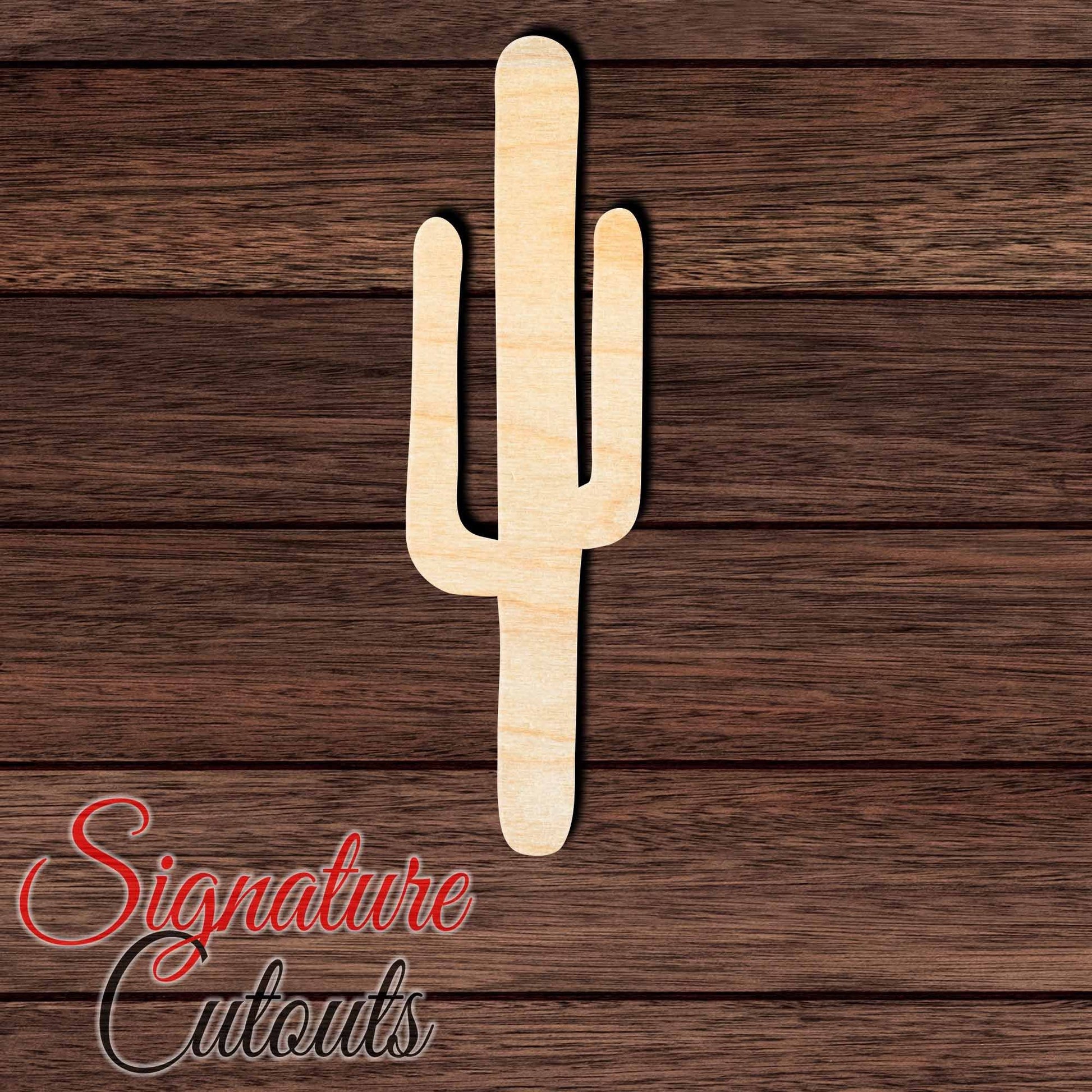 Cactus 003 Shape Cutout in Wood, Acrylic or Acrylic Mirror - Signature Cutouts