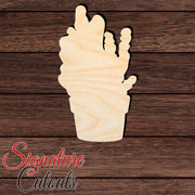Cactus 007 Shape Cutout in Wood, Acrylic or Acrylic Mirror - Signature Cutouts