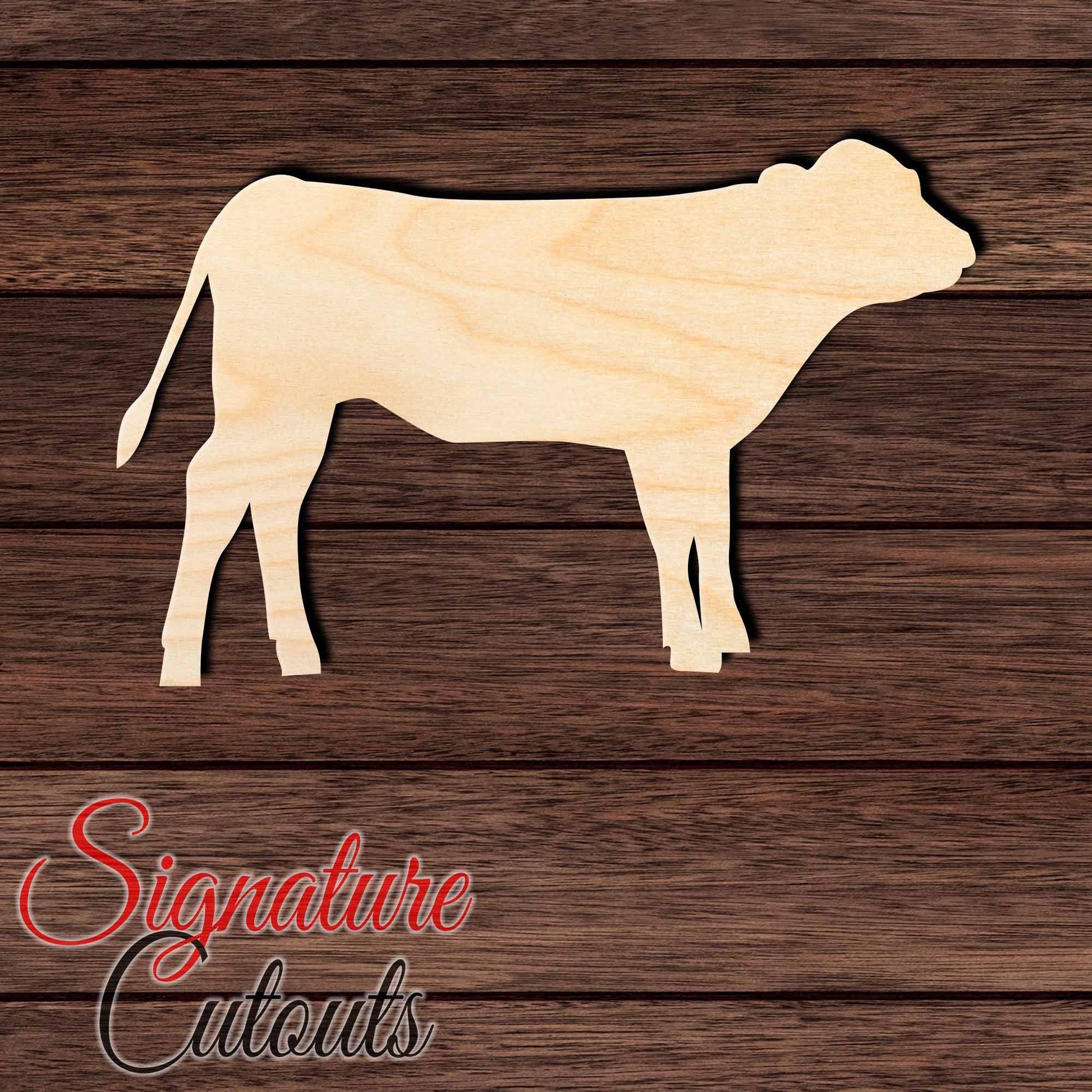 Calf 001 Shape Cutout in Wood, Acrylic or Acrylic Mirror - Signature Cutouts