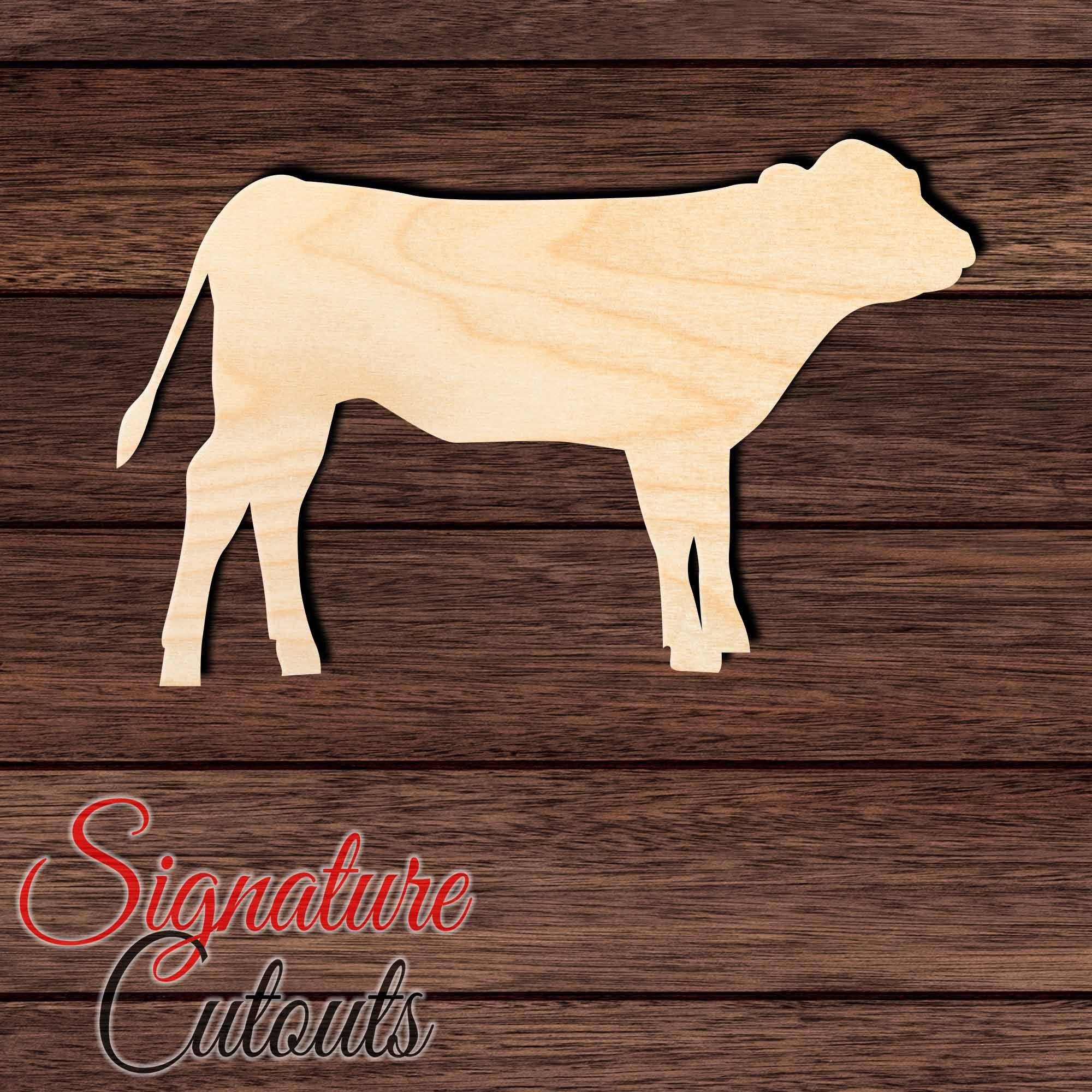 Calf 001 Shape Cutout in Wood, Acrylic or Acrylic Mirror - Signature Cutouts